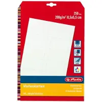 Herlitz Schrift A4 Blanco Papier Wit Geperforeerd 80 Pagina's