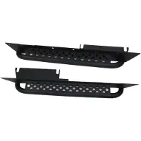 Fishbone 97-06 Jeep Wrangler TJ Steel Rock Slider - Black Textured Powdercoat
