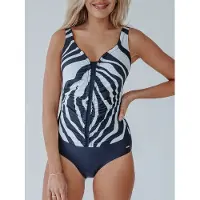 Bomain Badpak Bergen | Maat: 36 | Kleur: Marine Blauw