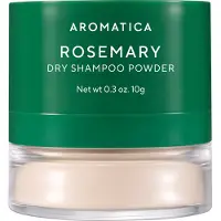 Aromatica Rosemary Dry Shampoo Powder 10g/0.3oz - Travel Size Dry Shampoo with Panthenol and Biotin For Hair | Non aerosol & Talc Free