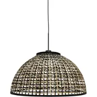 Steinhauer Nox Light 4477ZW – hanglamp met halfronde bamboe kap 60 cm