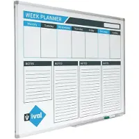 Ivol Whiteboard Bedrukt – 90x180 cm – Magnetisch