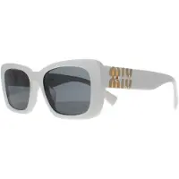 Miu Miu MU07YS 1425S0 wit donkergrijs zonnebril