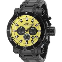 Invicta Coalition Forces 49229 Heren Horloge - Quartz Uurwerk - Roestvrij Staal met Gele Wijzerplaat - 52mm