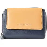 Green Burry Portemonnee 'Nappa' beige / petrol