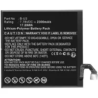 123accu VIVO B-U3 accu (7.78 V, 2300 mAh, huismerk)