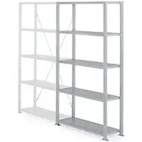 MANORGA Startschap 5 Planken 1.250 x 600 x 2.000 mm Grijs