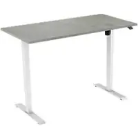 Euroseats 1-Motor Zit-sta-bureau Rechthoekig Oxyd Beton T-Voet 1.200 (B) x 800 (D) x 1.235 (H) mm Metaal