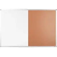 Viking combinatiebord voor wandmontage, 900 x 600 mm bruin, wit