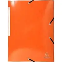 Exacompta 25x IDERAMA Elastomap 3 kleppen Maxi Capacity 425gm2 A4 - Oranje - 55836E
