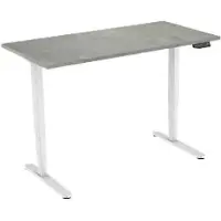 Euroseats Zit-sta-bureau Rechthoekig Oxyd Beton T-Voet 1.600 (B) x 800 (D) x 1.275 (H) mm Metaal