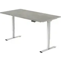 Euroseats Economy Zit-sta-bureau Rechthoekig Oxyd Beton T-Voet 1.400 (B) x 800 (D) x 1.275 (H) mm Metaal