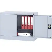 Realspace Draaideurkast 1 Plank Afsluitbaar 920 x 420 x 700 mm Zilver