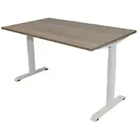Euroseats Bureau Rechthoekig Robson Eiken T-Voet 1.600 (B) x 800 (D) x 865 (H) mm Metaal
