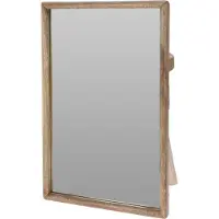 H&S WWandspiegel Lodge - frame kleur hout - 40 x 60 cm - met brede lijst - rechthoek - Spiegels
