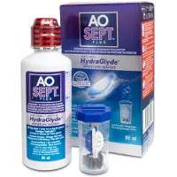 Aosept Plus with Hydraglyde [flight-pack] 02x 90ml + zipbag