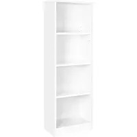 Vasagle Boekenkast met 4 vakken, Wit