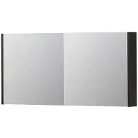 Ink SPK1 Spiegelkast 2 Deuren - 120x60cm - Intens Eiken - Spiegels, Spiegelkasten - 8718835101626