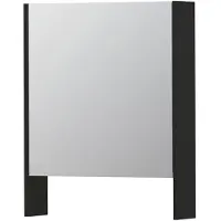 Ink SPK3 Spiegelkast 1 Deur - 60x74cm - Mat Zwart - Spiegels, Spiegelkasten - 8718835089603