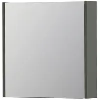 Ink SPK1 Spiegelkast 1 Deur - 60x60cm - Mat Beton Groen - Spiegels, Spiegelkasten - 8718835100285