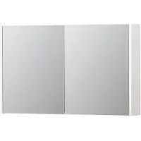 Ink SPK1 Spiegelkast 2 Deuren - 100x60cm - Hoogglans Wit - Spiegels, Spiegelkasten - 8718835101268