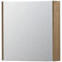 Ink SPK1 Spiegelkast 1 Deur - 60x60cm - Fineer Ash Grey - Spiegels, Spiegelkasten - 8718835100254
