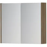 Ink SPK1 Spiegelkast 2 Deuren - 70x60cm - Zuiver Eiken - Spiegels, Spiegelkasten - 8718835100513