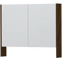 Ink SPK3 Spiegelkast 2 Deuren - 90x74cm - Koper Eiken - Spiegels, Spiegelkasten - 8718835090470