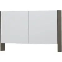 Ink SPK3 Spiegelkast 2 Deuren - 120x74cm - Mat Taupe - Spiegels, Spiegelkasten - 8718835090845
