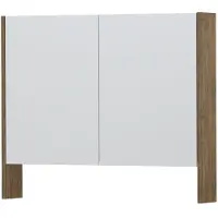Ink SPK3 Spiegelkast 2 Deuren - 90x74cm - Naturel Eiken - Spiegels, Spiegelkasten - 8718835090401
