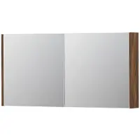 Ink SPK1 Spiegelkast 2 Deuren - 120x60cm - Noten - Spiegels, Spiegelkasten - 8718835101442