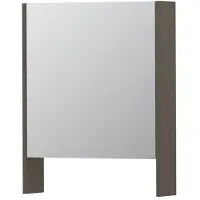 Ink SPK3 Spiegelkast 1 Deur - 60x74cm - Mat Taupe - Spiegels, Spiegelkasten - 8718835089597