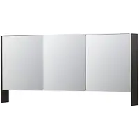 Ink SPK3 Spiegelkast 3 Deuren - 160x74cm - Intens Eiken - Spiegels, Spiegelkasten - 8718835091491