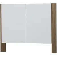 Ink SPK3 Spiegelkast 2 Deuren - 90x74cm - Zuiver Eiken - Spiegels, Spiegelkasten - 8718835090500