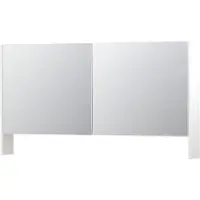 Ink SPK3 Spiegelkast 2 Deuren - 140x74cm - Mat Wit - Spiegels, Spiegelkasten - 8718835091064