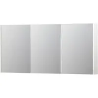 Ink SPK2 Spiegelkast 3 Deuren - 160x74cm - Hoogglans Wit - Spiegels, Spiegelkasten - 8718835093143