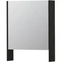 Ink SPK3 Spiegelkast 1 Deur - 60x74cm - Houtskool Eiken - Spiegels, Spiegelkasten - 8718835089702