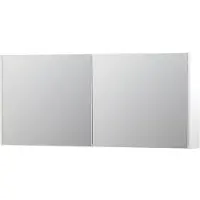 Ink SPK1 Spiegelkast 2 Deuren - 140x60cm - Mat Wit - Spiegels, Spiegelkasten - 8718835101848