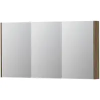 Ink SPK2 Spiegelkast 3 Deuren - 140x74cm - Zuiver Eiken - Spiegels, Spiegelkasten - 8718835093006