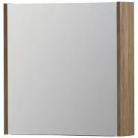 Ink SPK1 Spiegelkast 1 Deur - 60x60cm - Zuiver Eiken - Spiegels, Spiegelkasten - 8718835100230