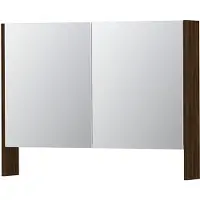 Ink SPK3 Spiegelkast 2 Deuren - 100x74cm - Koper Eiken - Spiegels, Spiegelkasten - 8718835090722