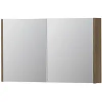 Ink SPK1 Spiegelkast 2 Deuren - 100x60cm - Zuiver Eiken - Spiegels, Spiegelkasten - 8718835101350