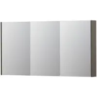 Ink SPK2 Spiegelkast 3 Deuren - 140x74cm - Mat Taupe - Spiegels, Spiegelkasten - 8718835092849