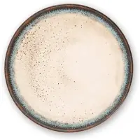 Excelsa Set van 6 Platte Borden Zeus – 27 cm – Beige Keramiek – Vaatwasser- en Magnetronbestendig