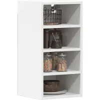 vidaXL Bovenkast Riga 30x29,5x60 cm bewerkt hout wit