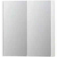 Ink SPK2 Spiegelkast 2 Deuren - 70x74cm - Mat Wit - Spiegels, Spiegelkasten - 8718835052201