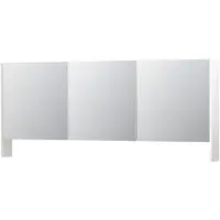 Ink SPK3 Spiegelkast 3 Deuren - 180x74cm - Hoogglans Wit - Spiegels, Spiegelkasten - 8718835091613