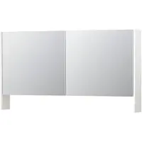 Ink SPK3 Spiegelkast 2 Deuren - 140x74cm - Hoogglans Wit - Spiegels, Spiegelkasten - 8718835091118