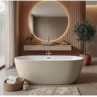 Badplaats Ligbad bahia 170 x 75 x 58 cm vrijstaand bad mat
