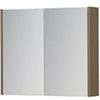 Ink SPK1 Spiegelkast 2 Deuren - 70x60cm - Olijf Eiken - Spiegels, Spiegelkasten - 8718835397265